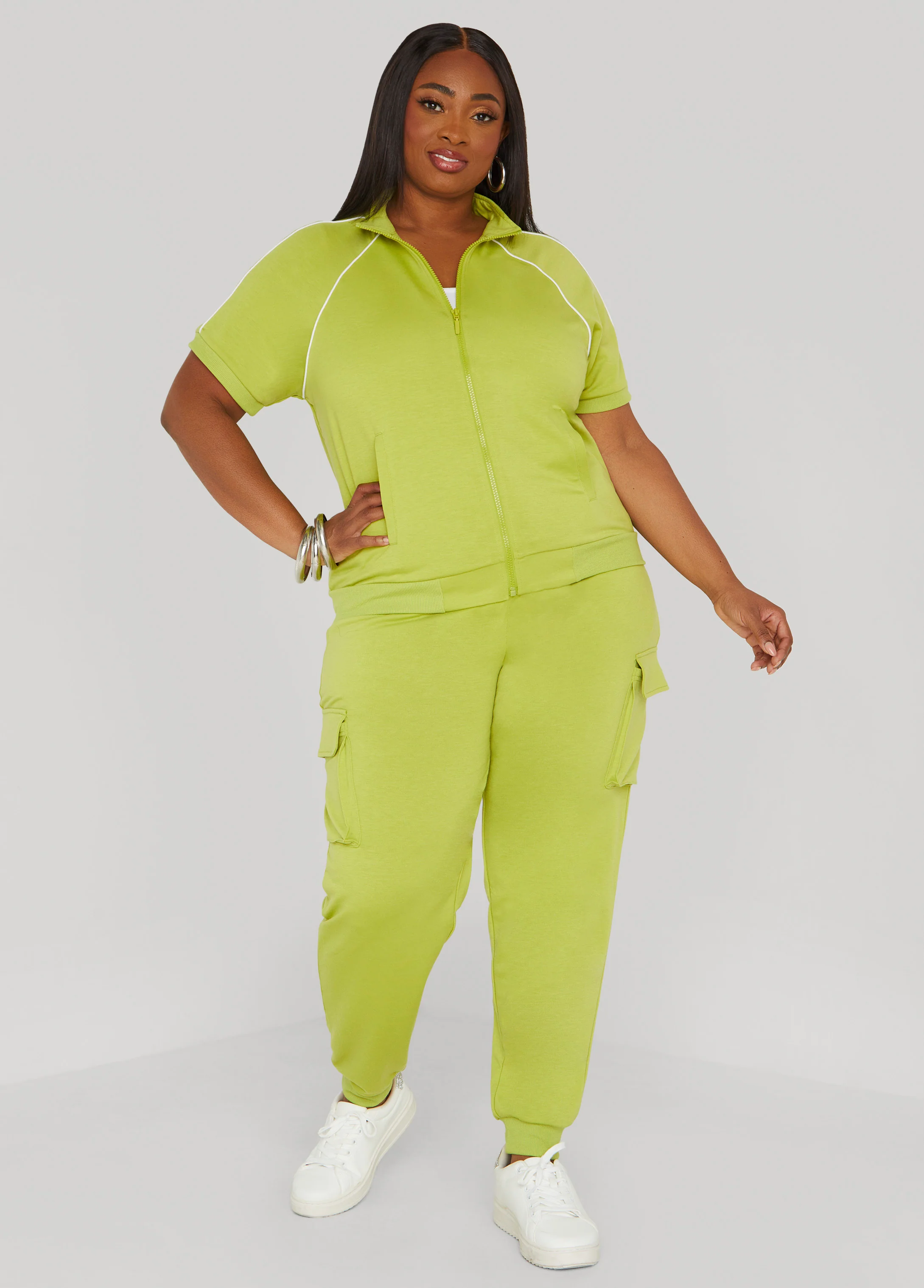 Piped French Terry Jacket - Image 3