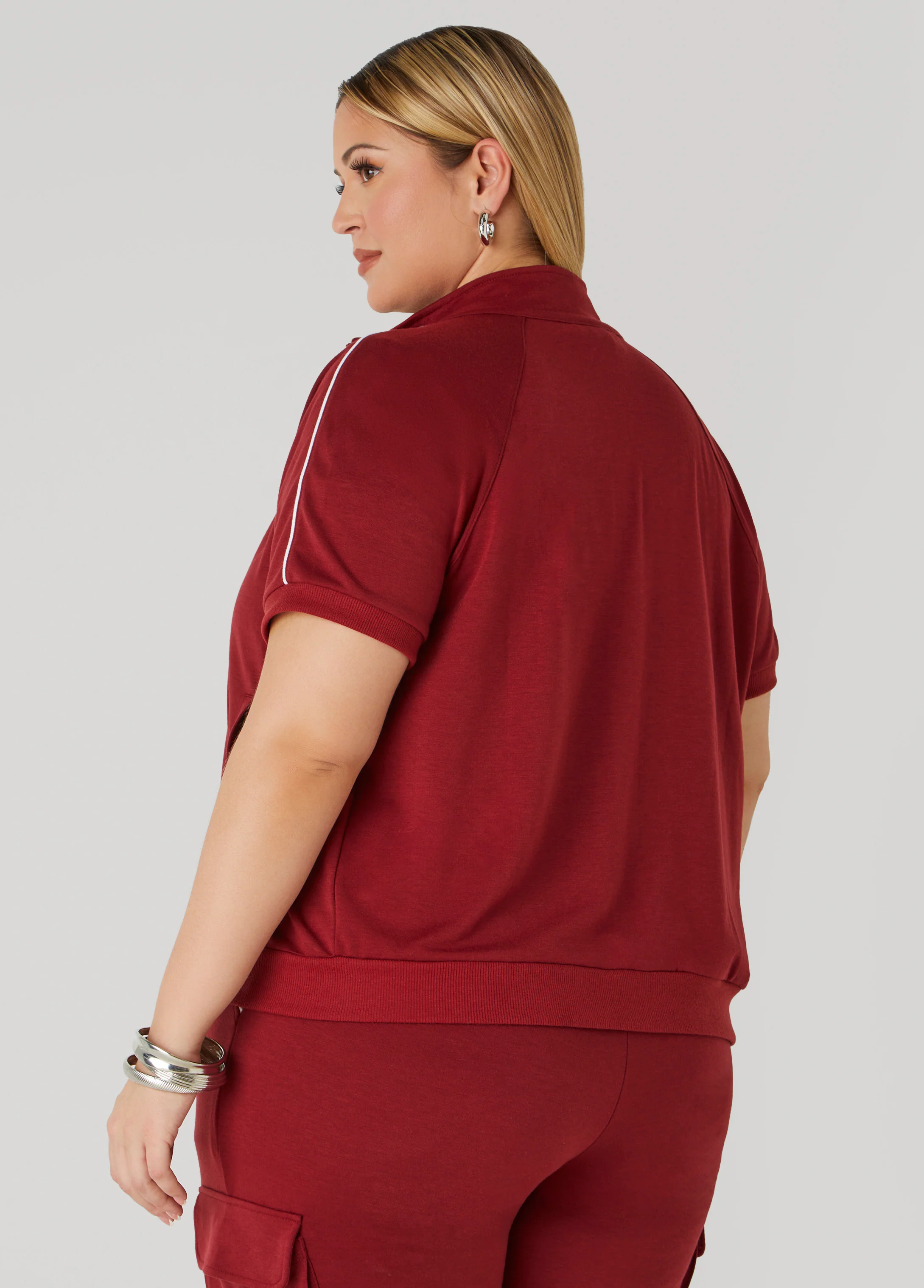 Piped French Terry Jacket - Image 8