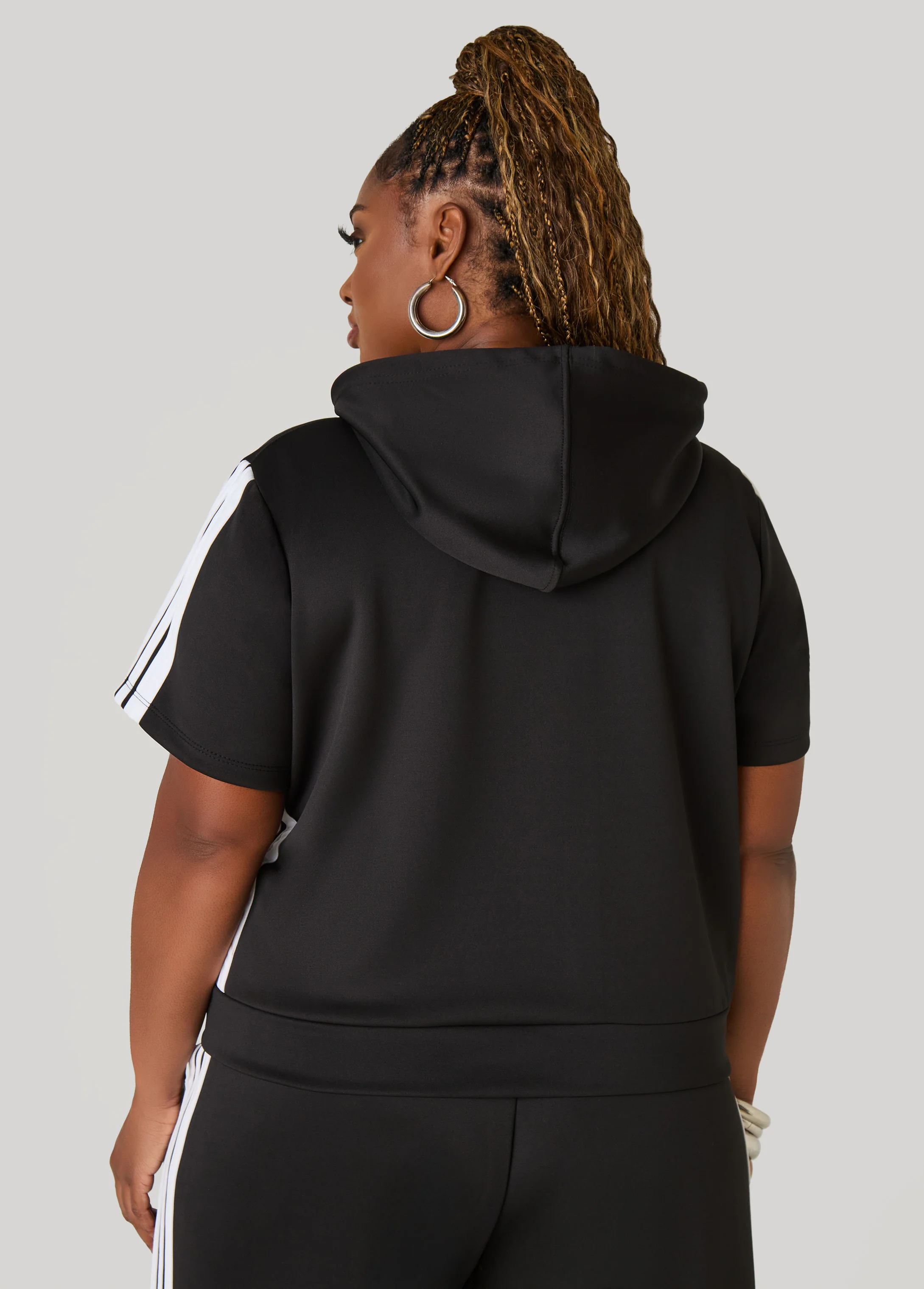 Striped Hooded Pullover - Image 4