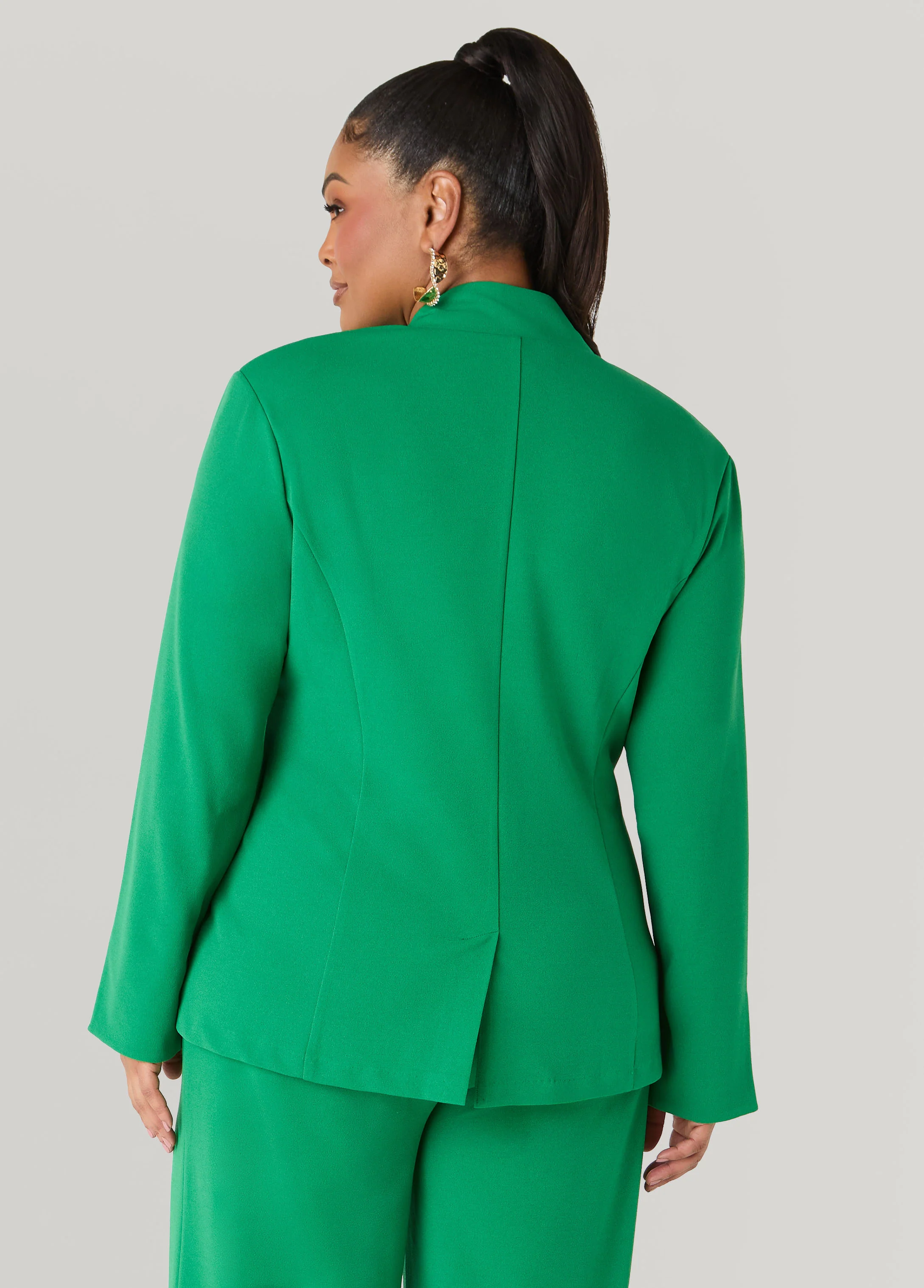 Hammered Button Blazer - Image 5