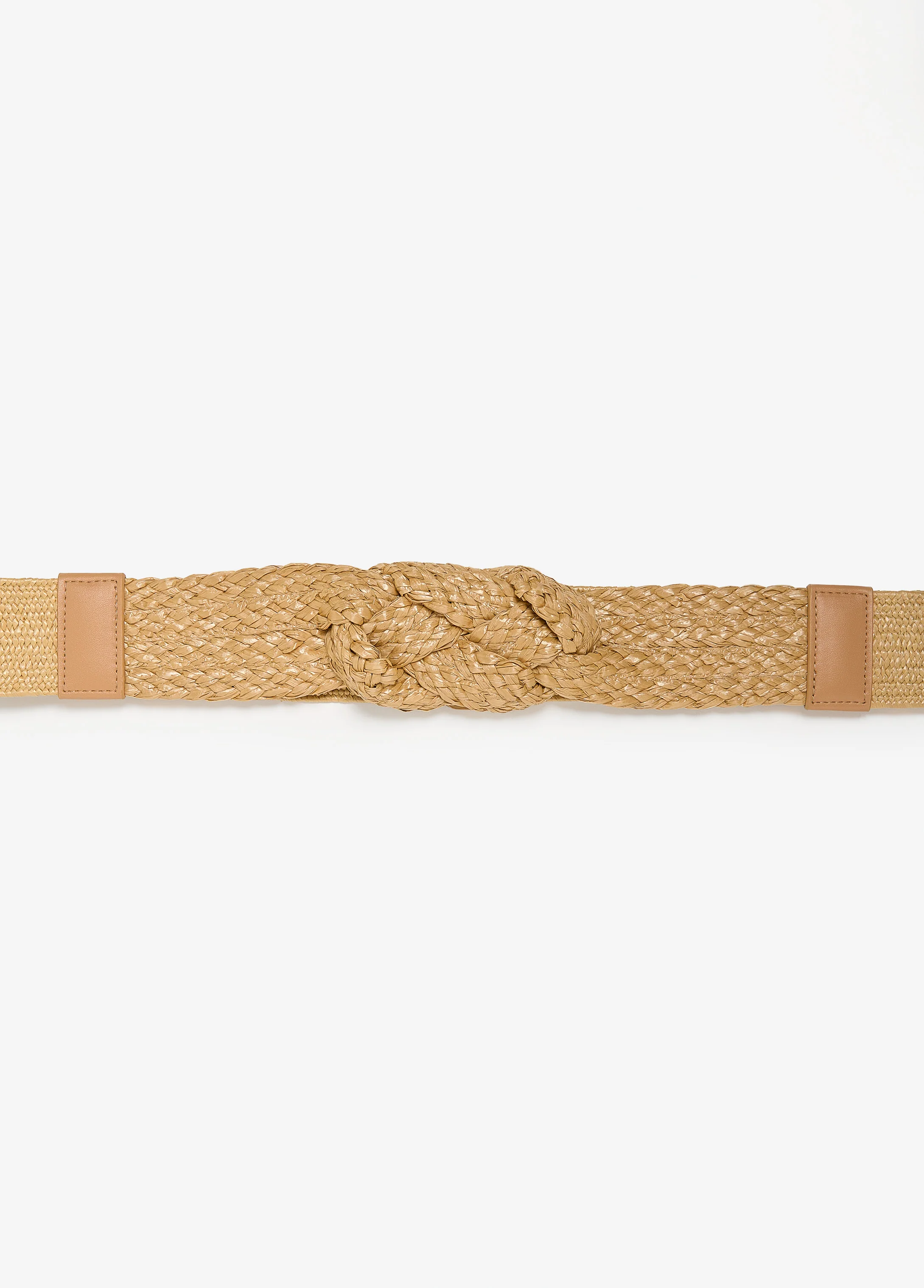 Braided Straw Stretch Belt - Image 2