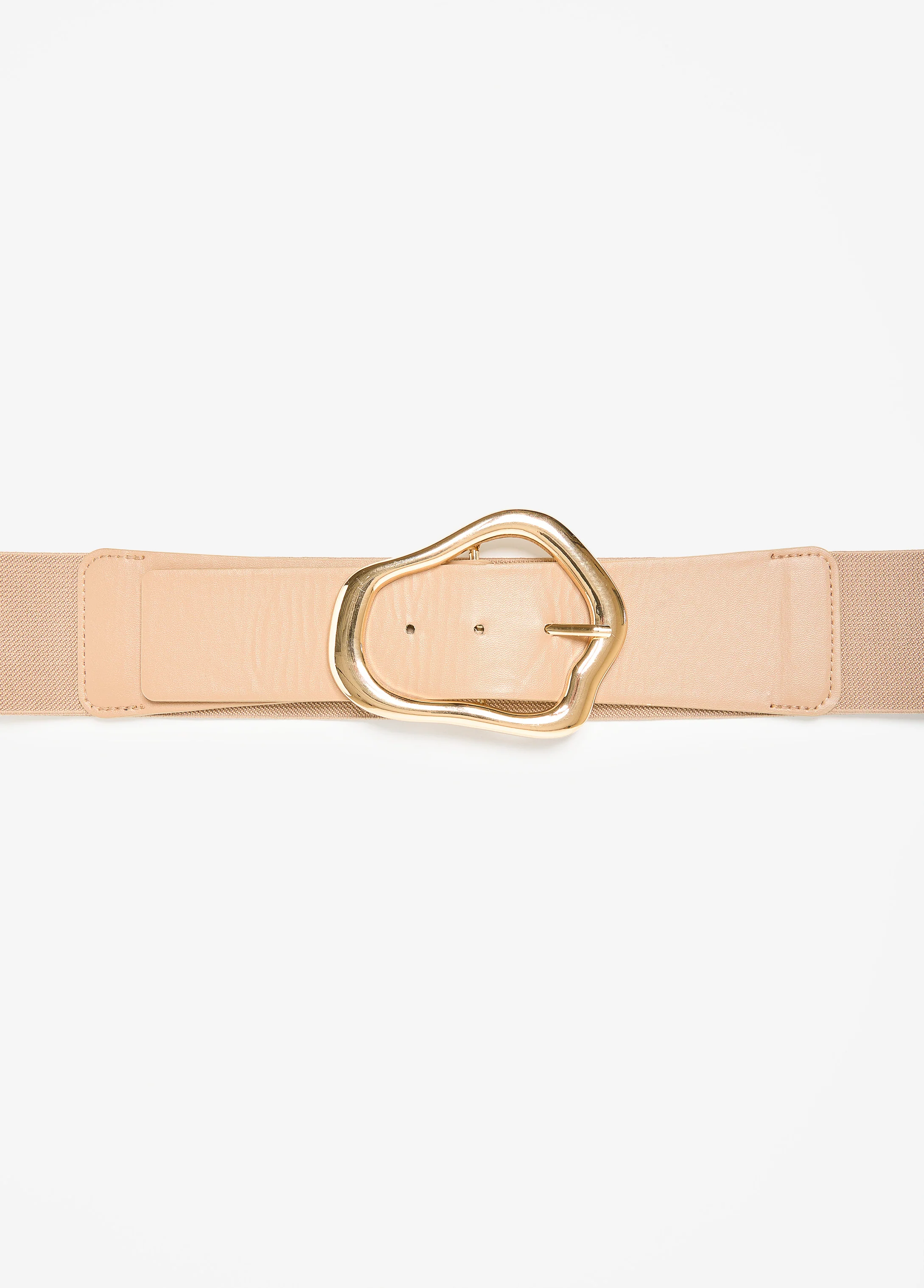 Sculpted Buckle Faux Leather Belt - Image 3