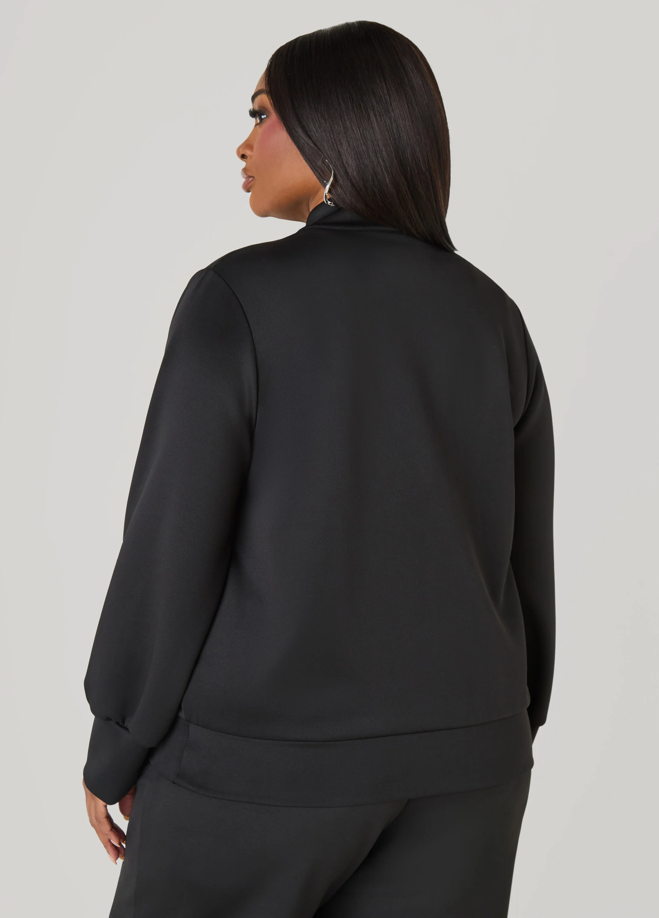 Striped Zip Front Track Jacket - Image 2