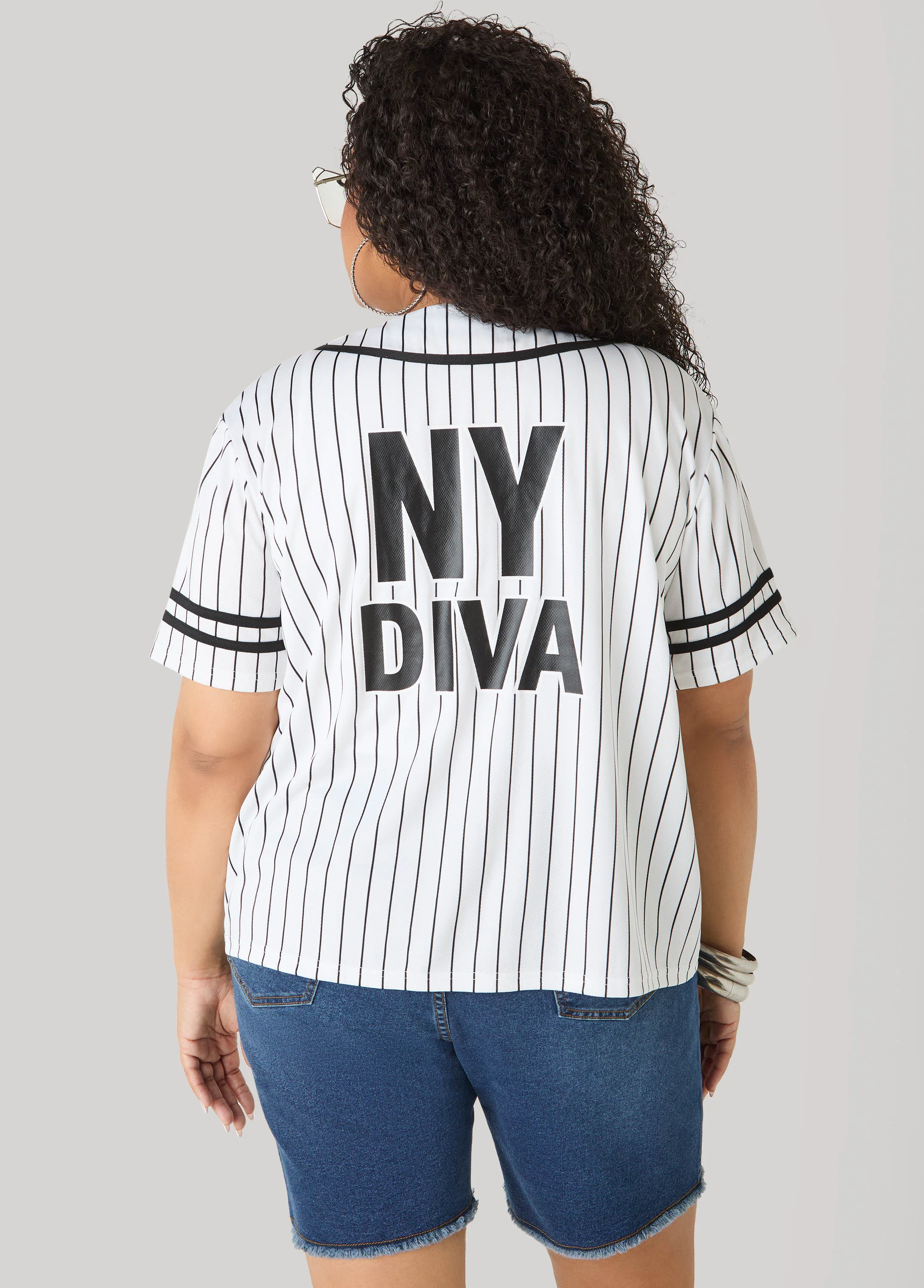 Striped Baseball Jersey - Image 2