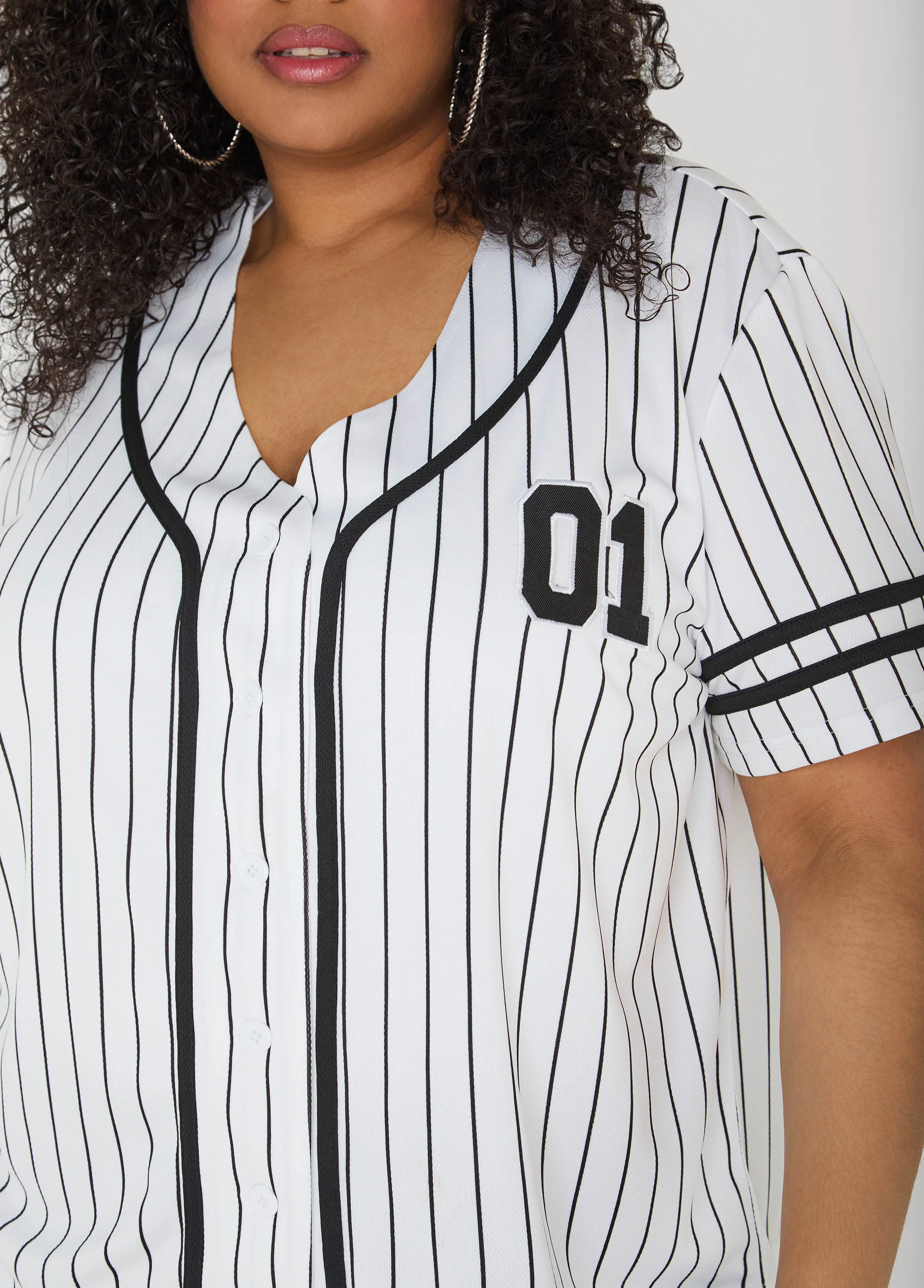 Striped Baseball Jersey - Image 4