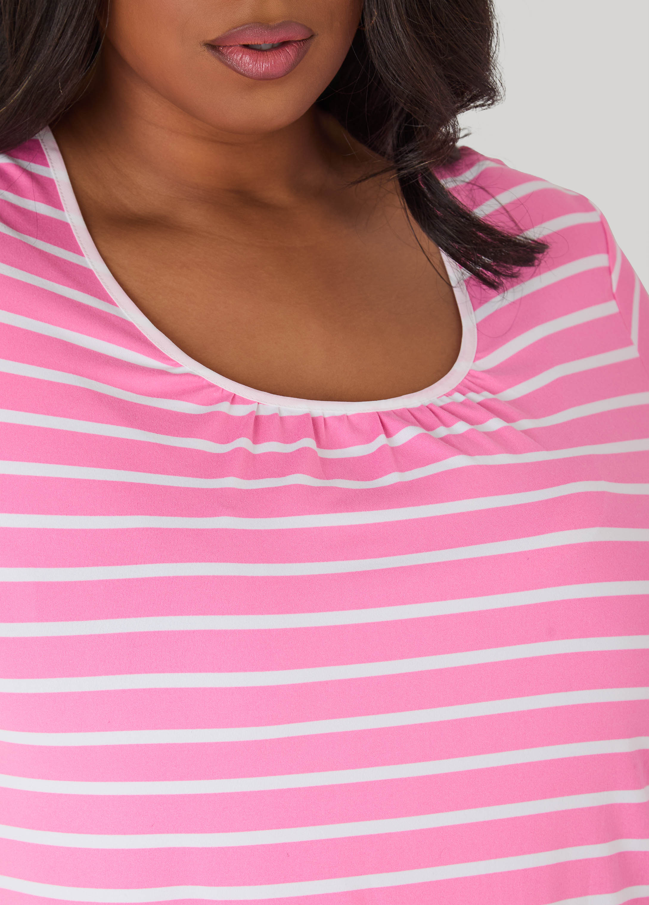 Ellen Tracy Striped Sleepshirt - Image 4