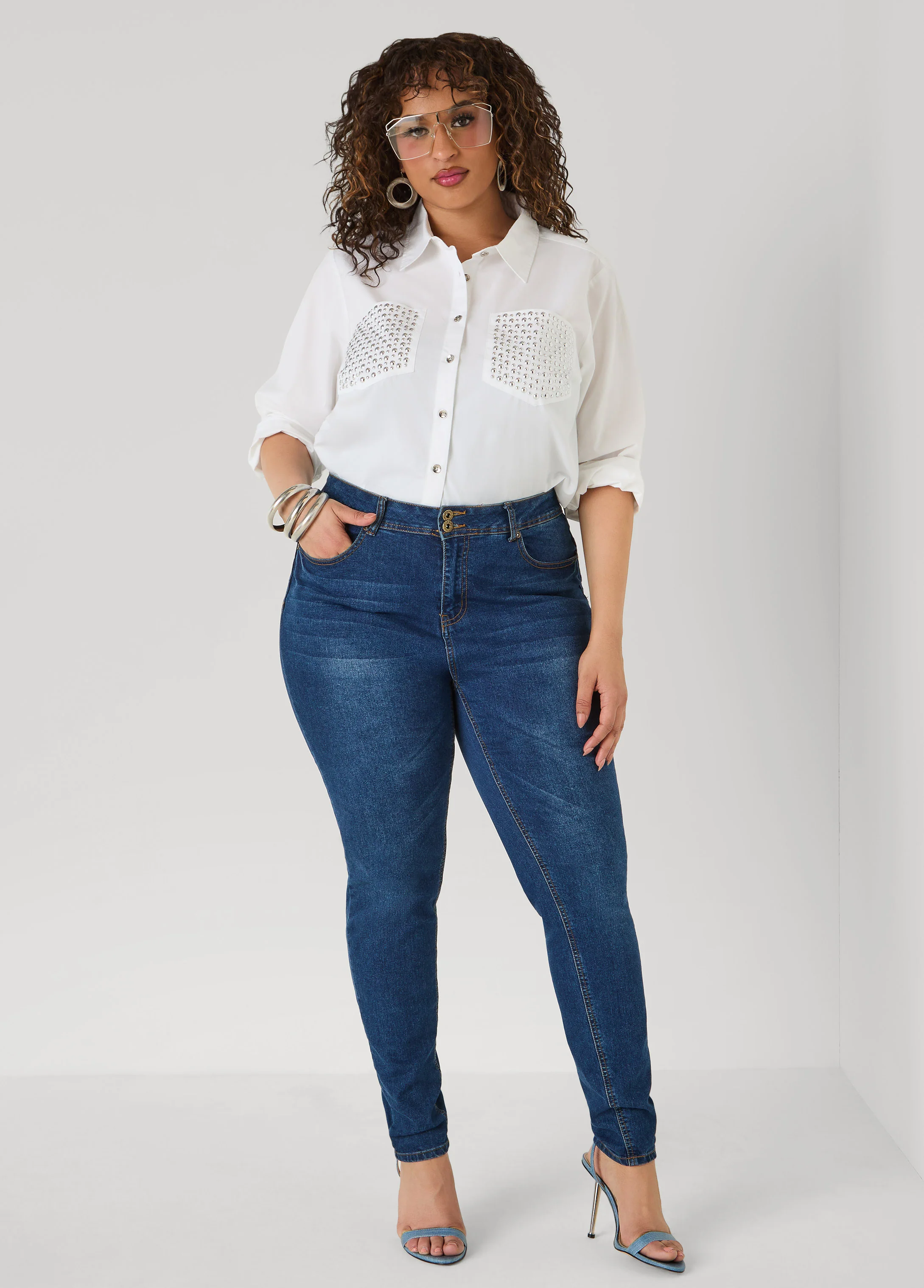 Studded Cotton Shirt - Image 3