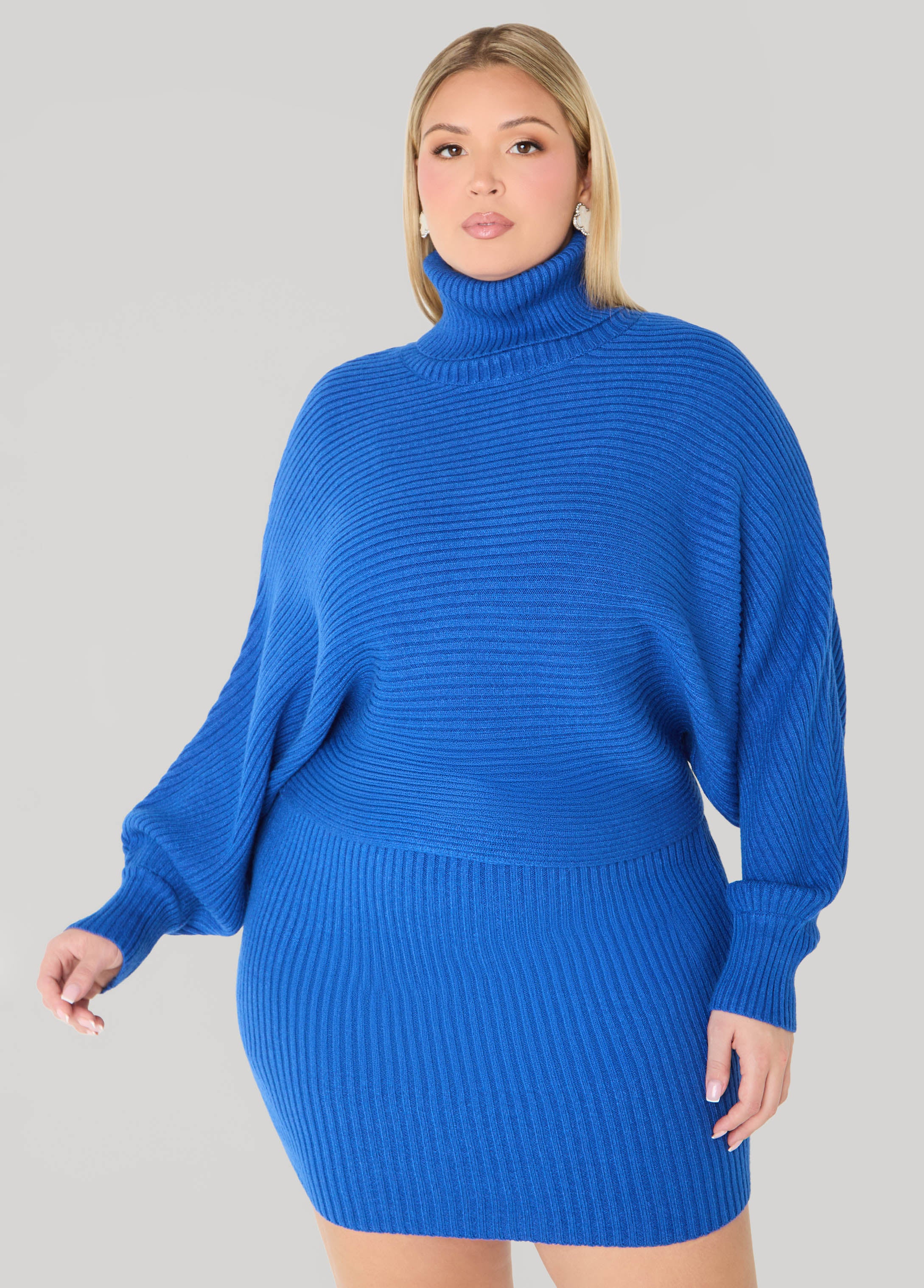 Ribbed Mini Sweater Skirt - Image 4