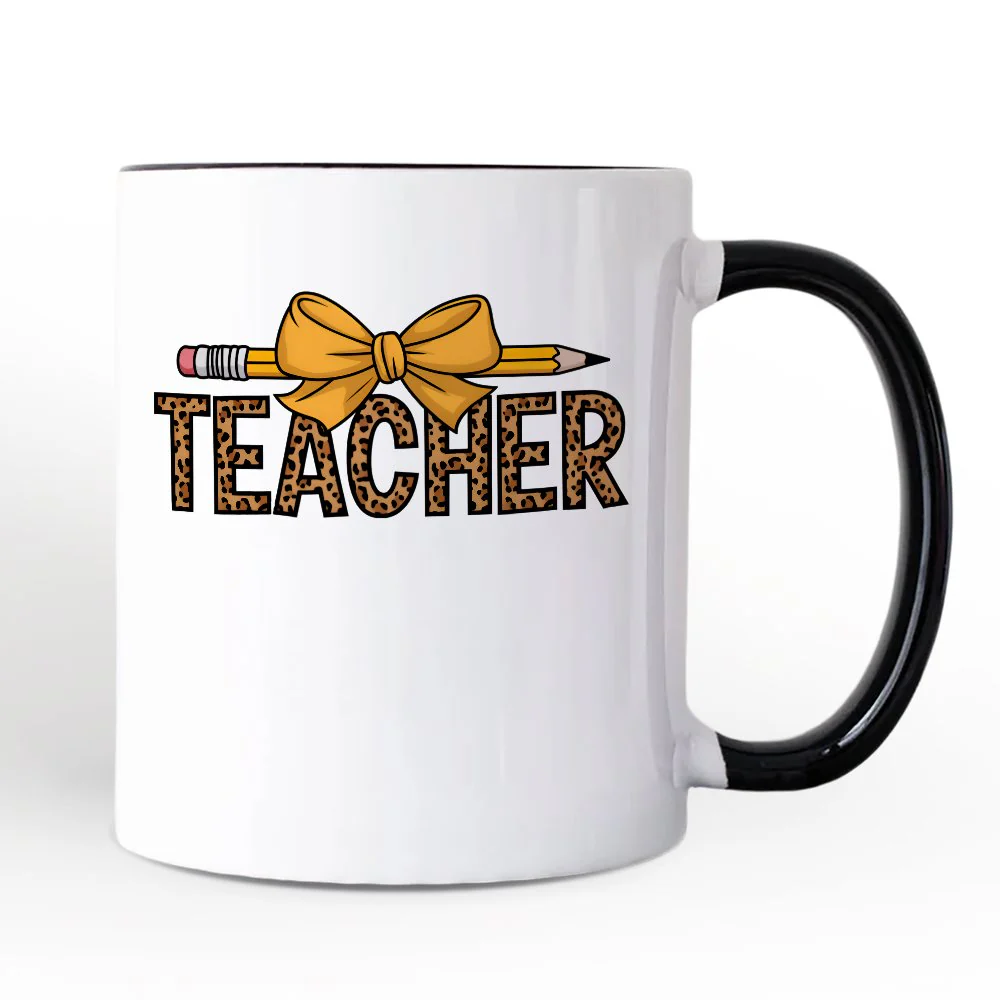 Leopard Teacher Ceramic Mug - Image 2