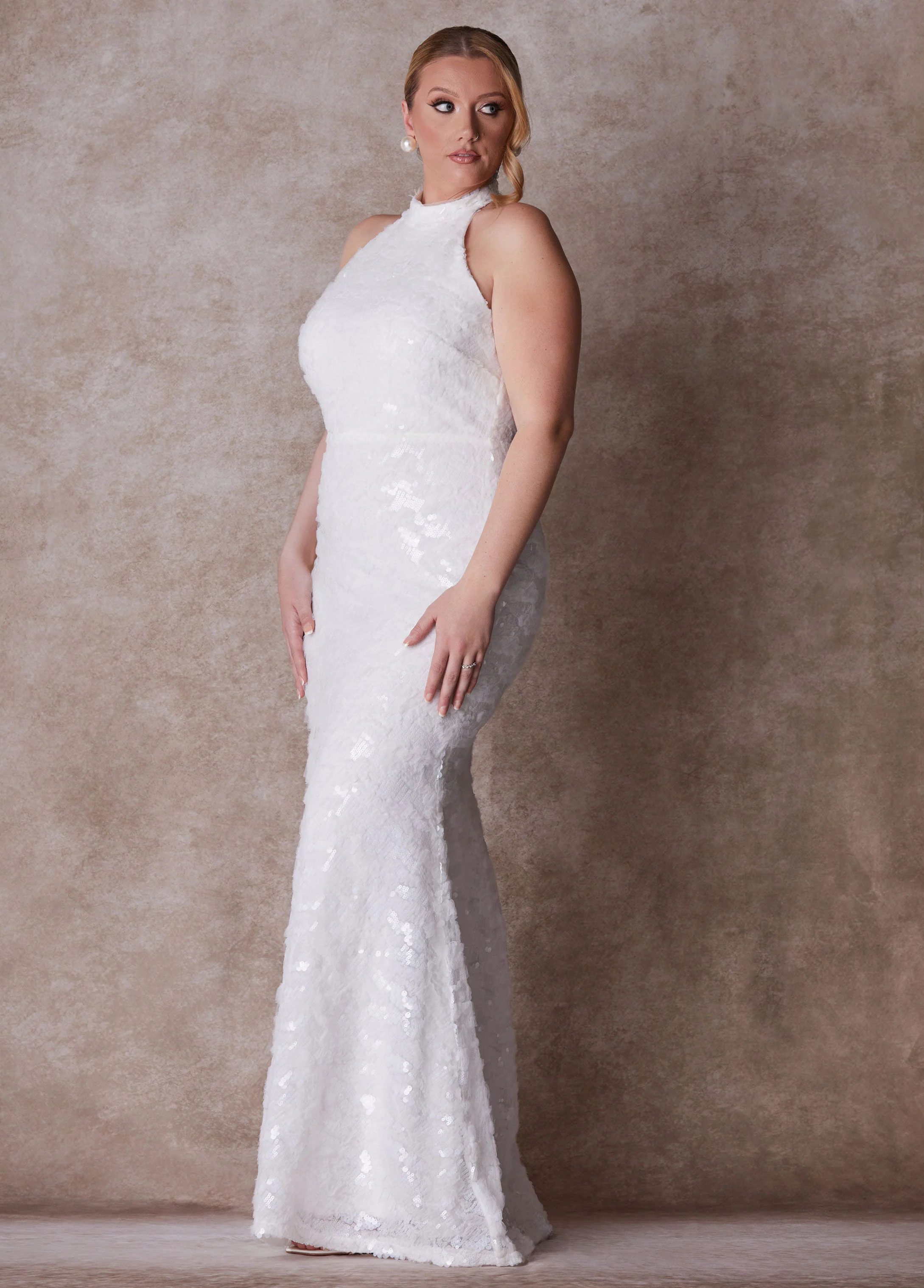 The Chloe Halter Wedding Gown - Image 3