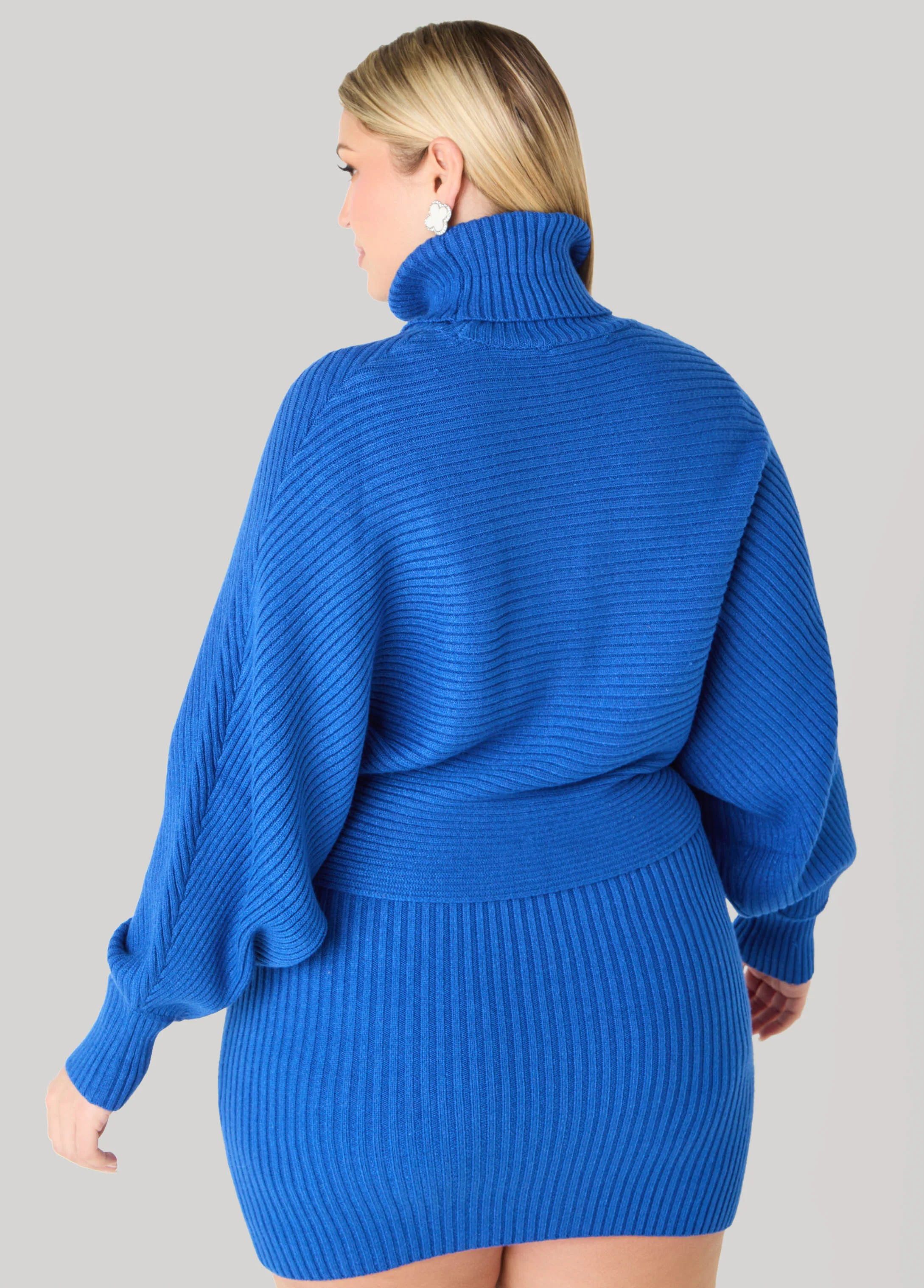 Dolman Sleeved Turtleneck Sweater - Image 2