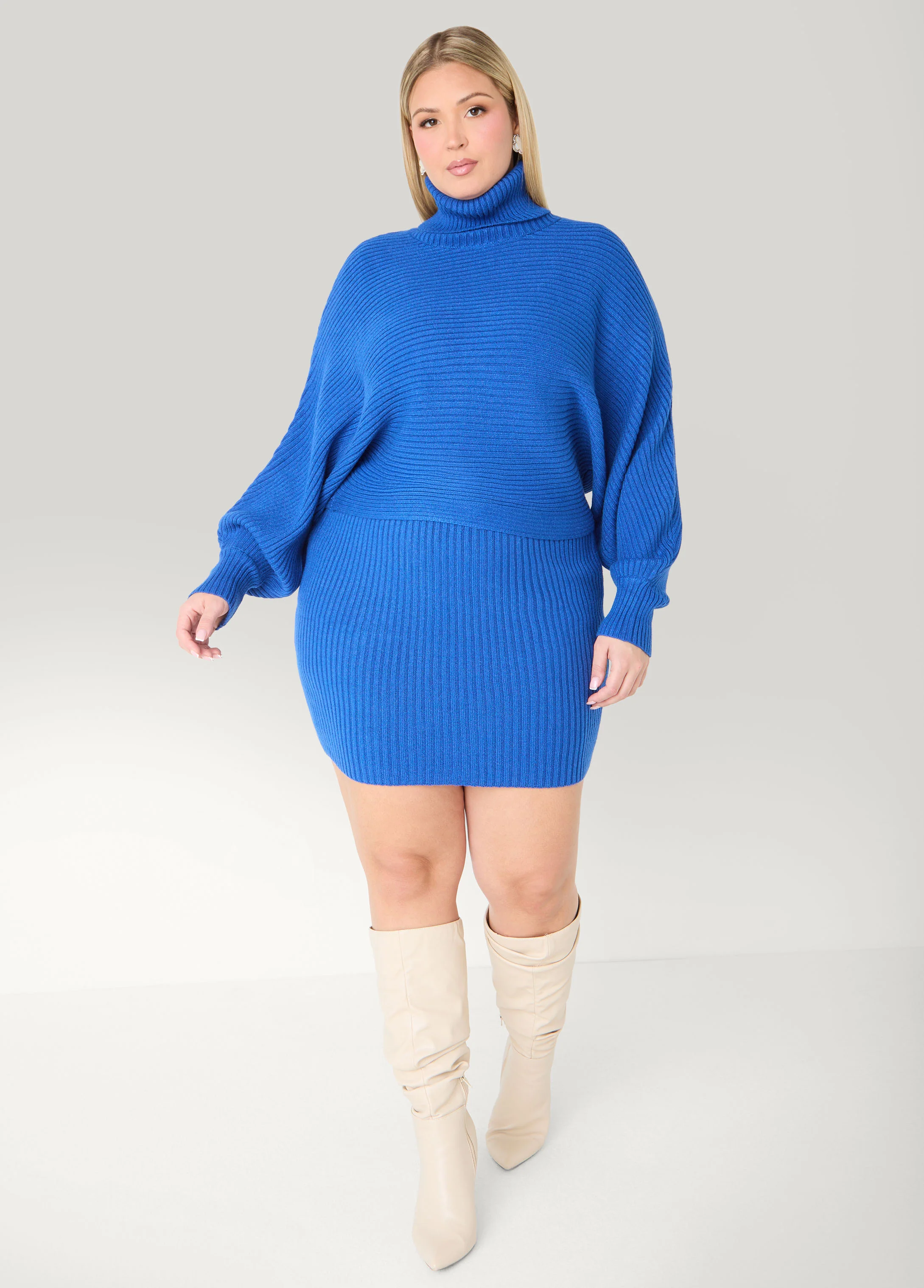 Dolman Sleeved Turtleneck Sweater - Image 4