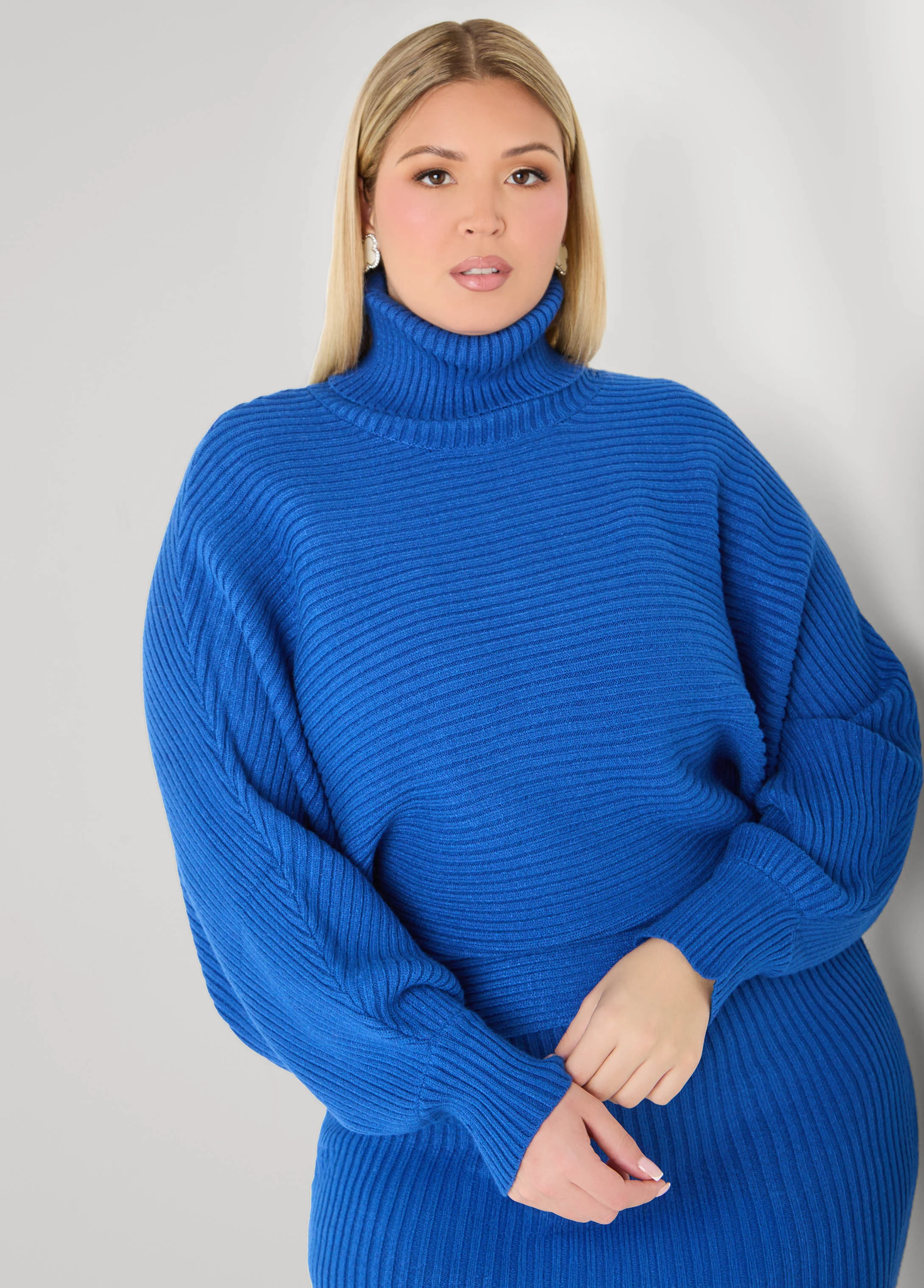 Dolman Sleeved Turtleneck Sweater - Image 5