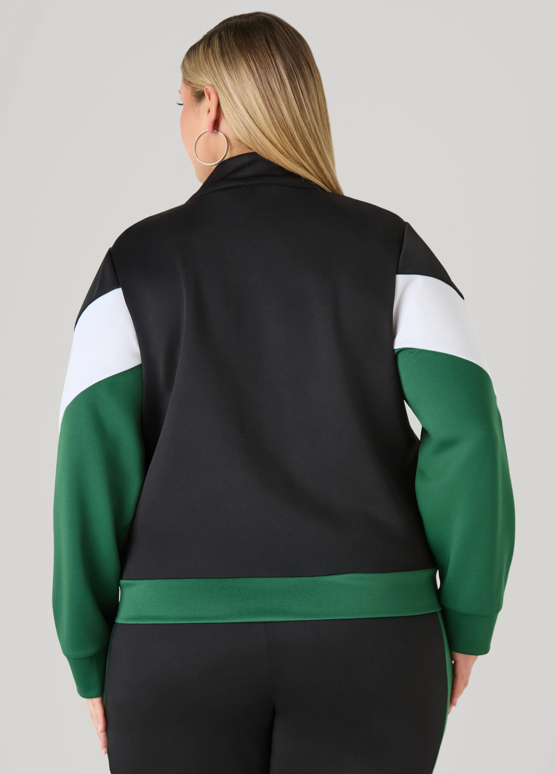 Zip Front Colorblock Track Jacket - Image 2