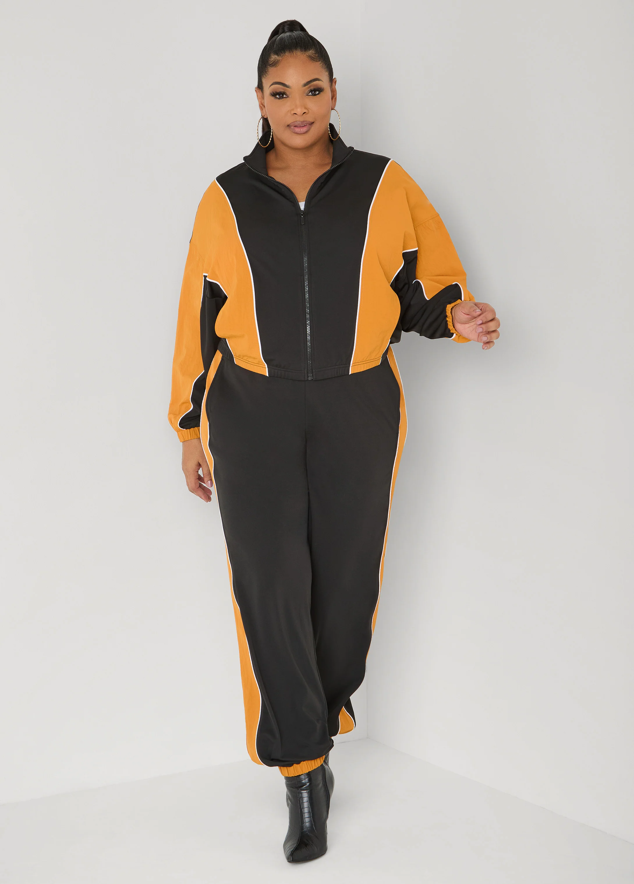 Paneled Two Tone Jacket - Image 3