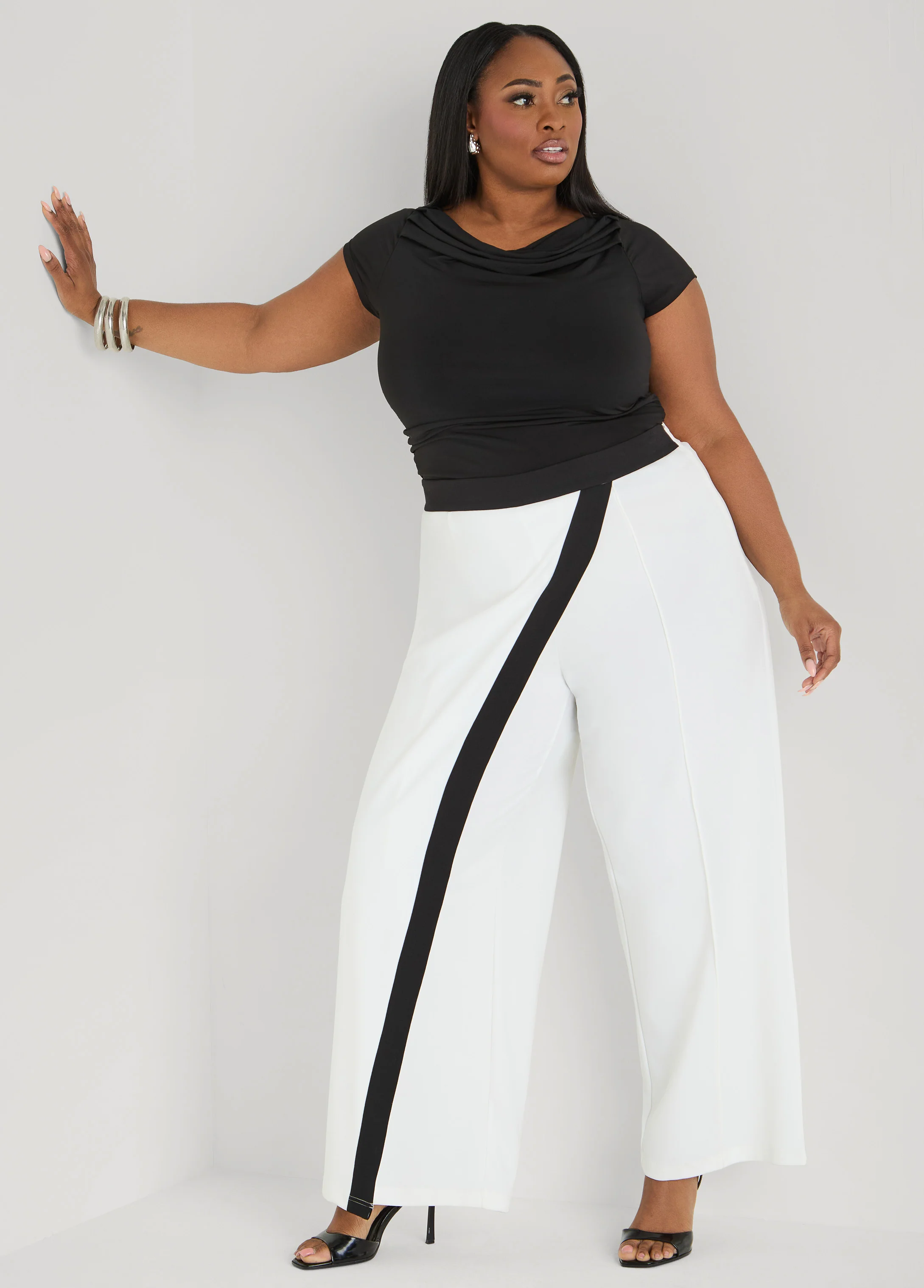 Layered Two Tone Pants - Image 3