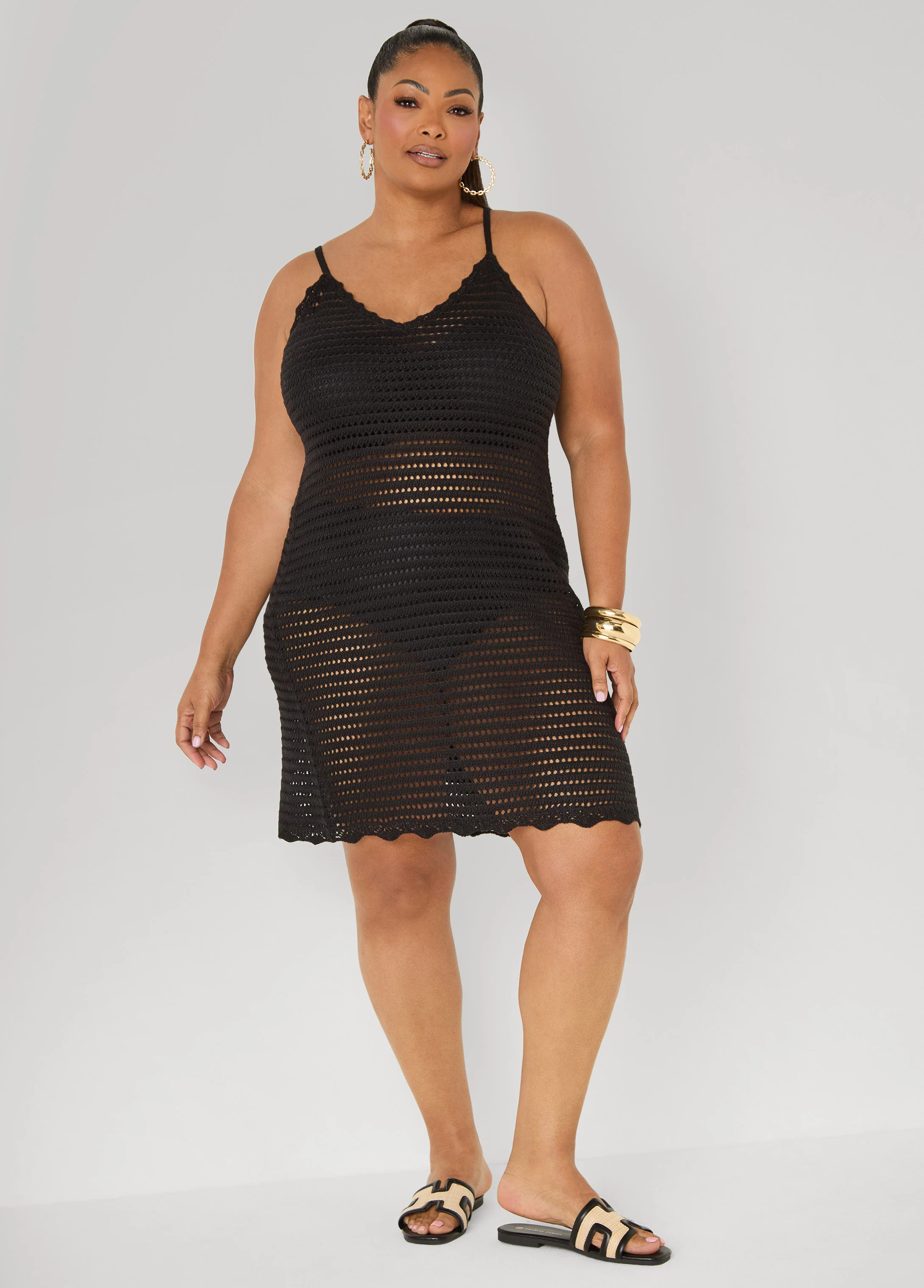 Open Knit Coverup Dress - Image 4