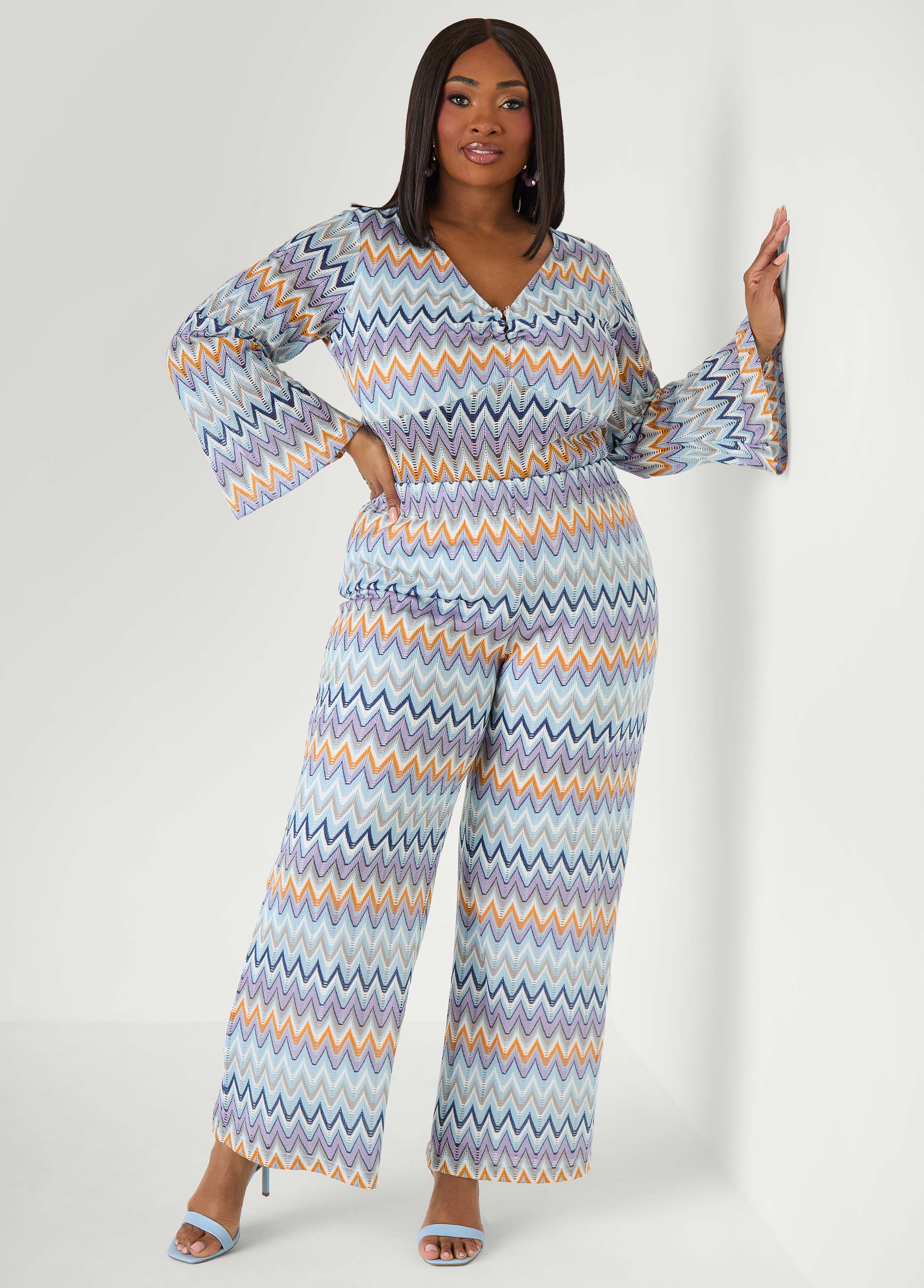 U Ring Chevron Knit Top - Image 4