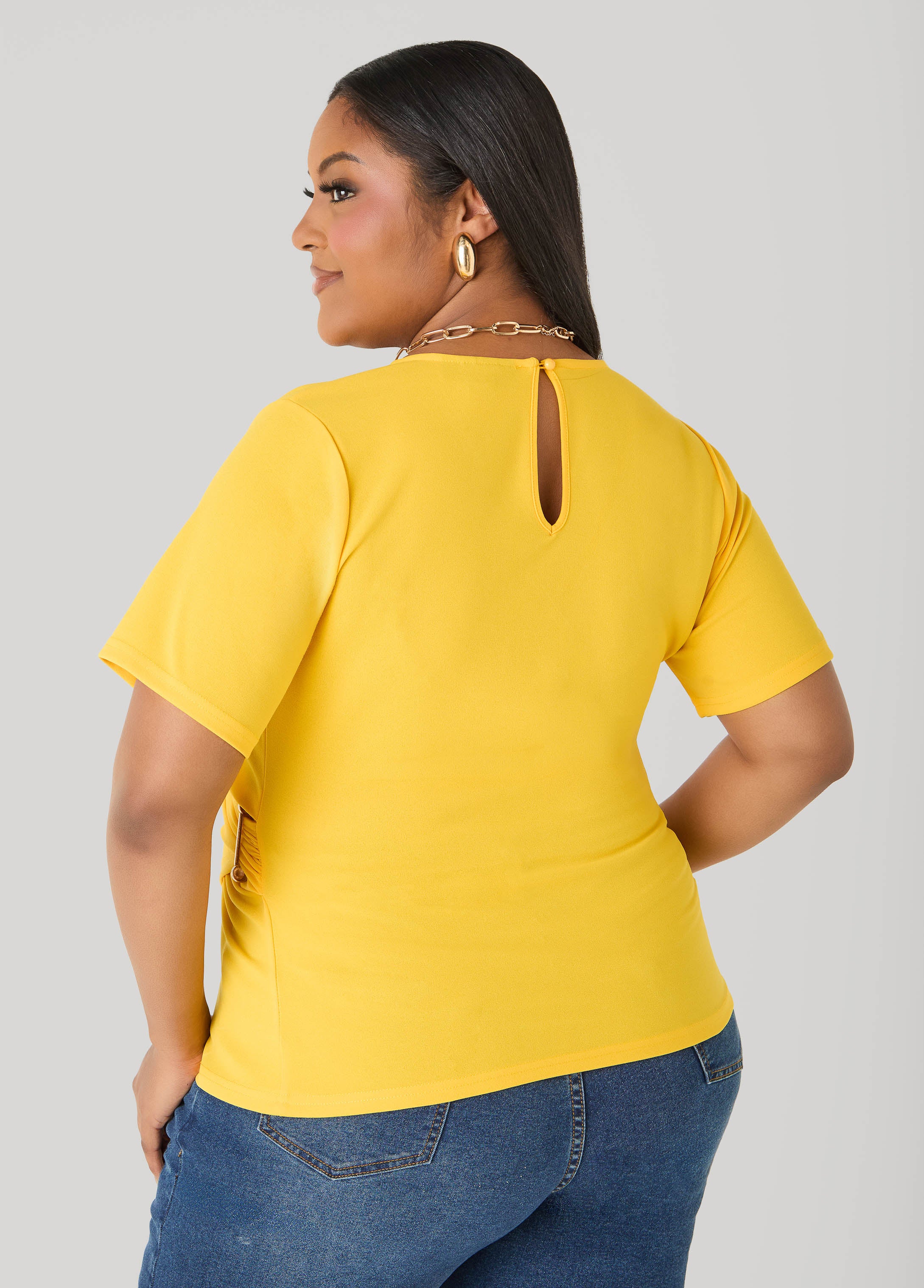 Embellished Faux Wrap Top - Image 6