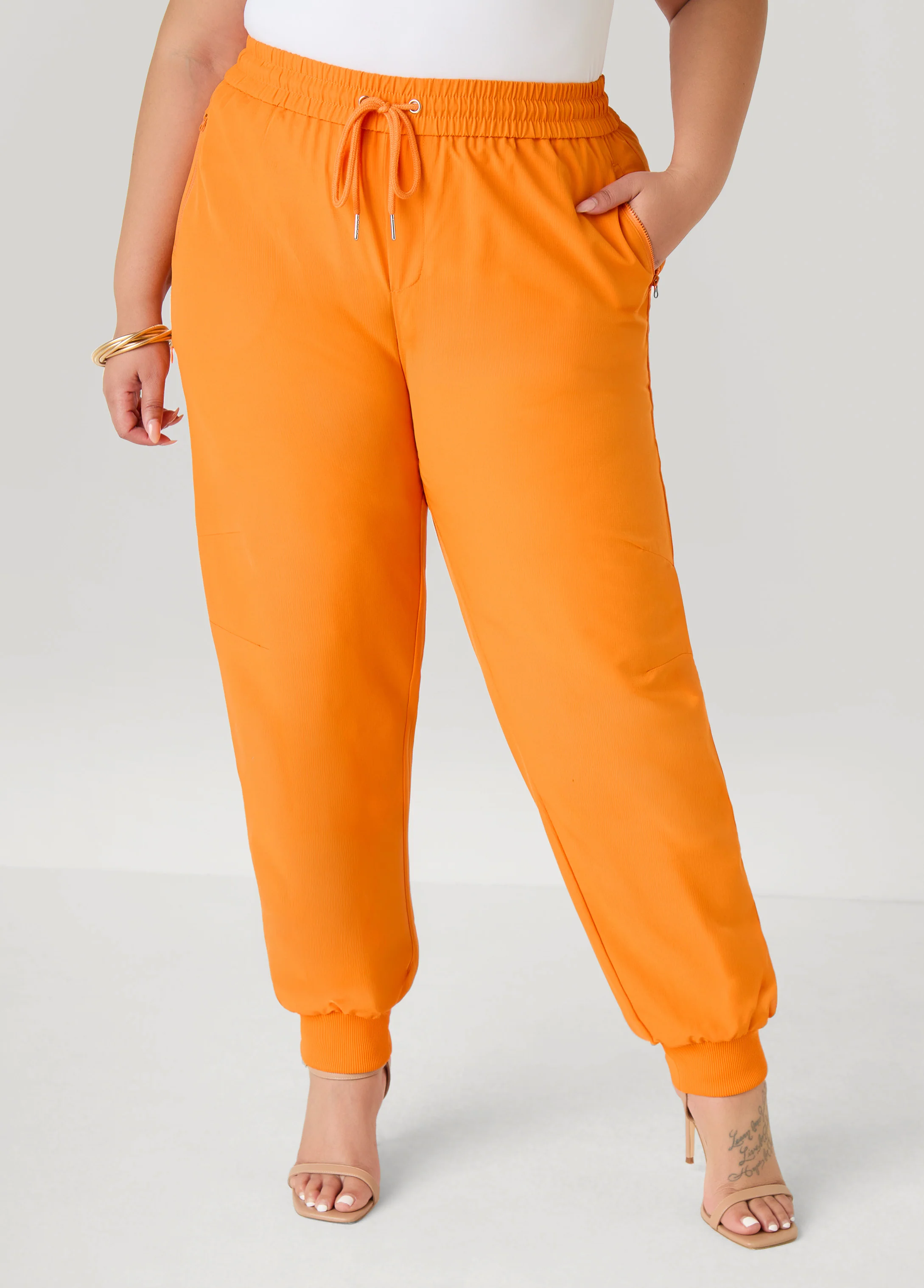 Mid Rise Drawstring Joggers - Image 3