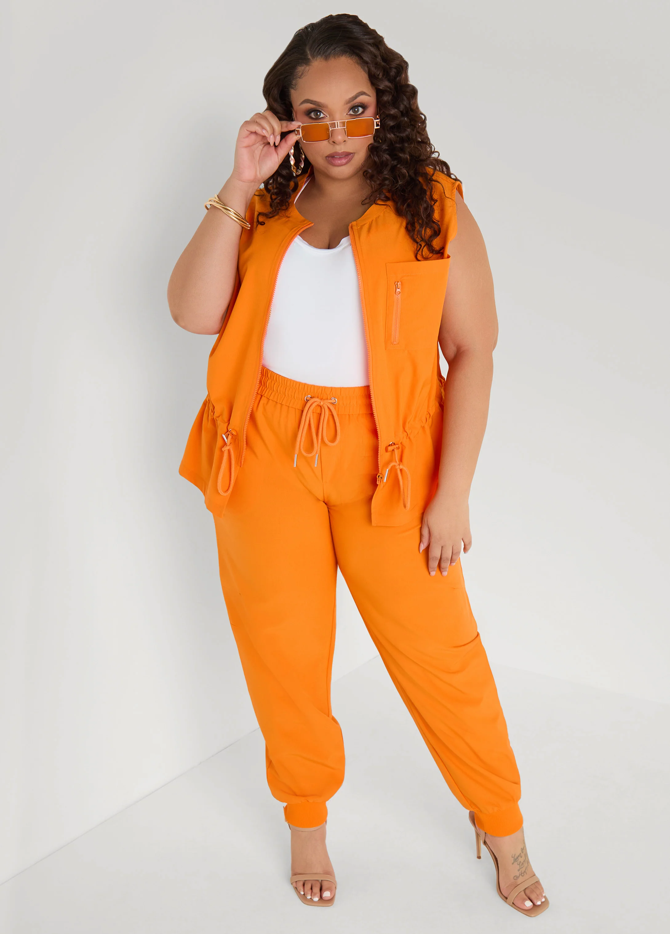 Mid Rise Drawstring Joggers - Image 4