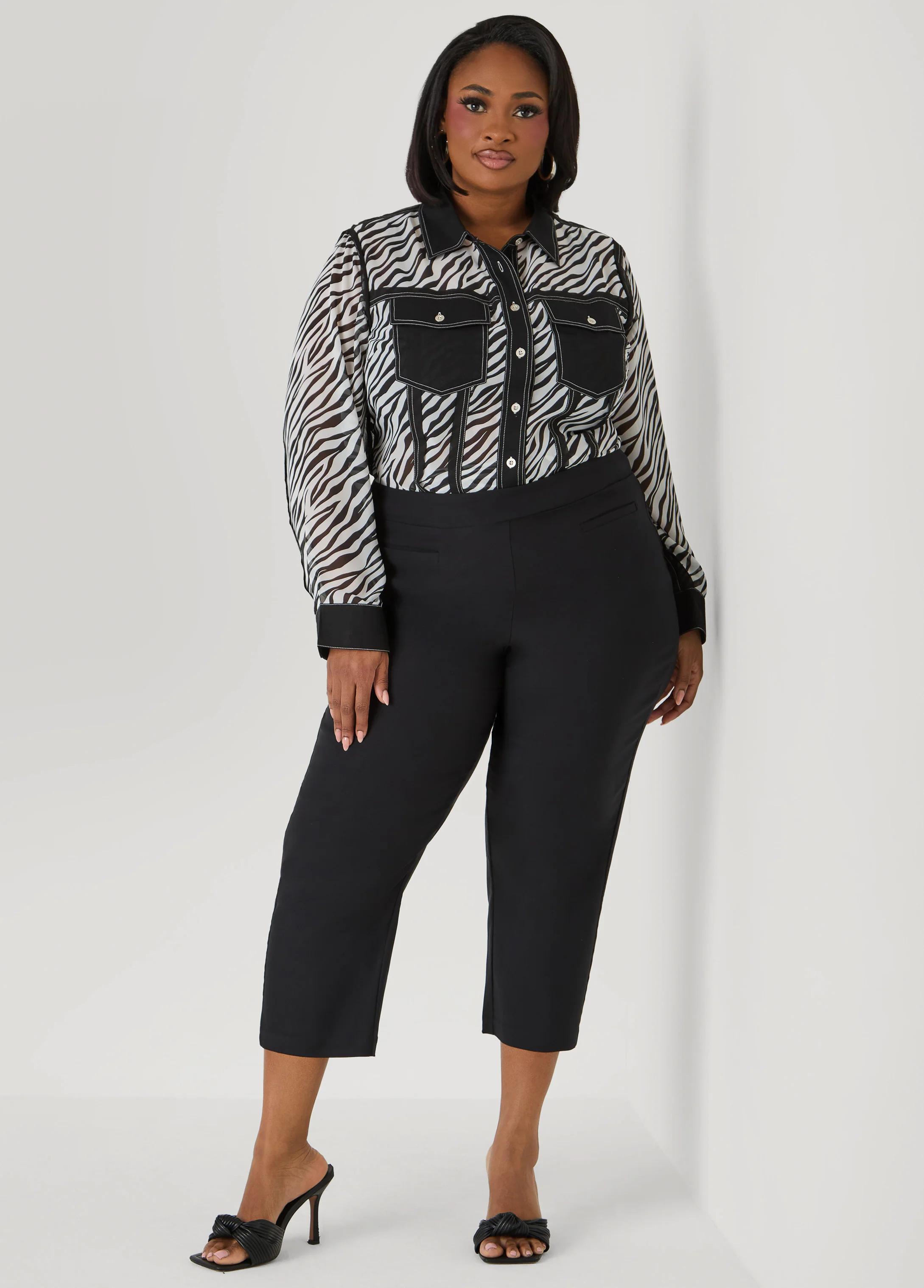 Zebra Organza Shirt - Image 3